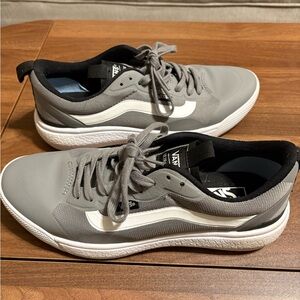 Vans women’s Gray and White Sneakers